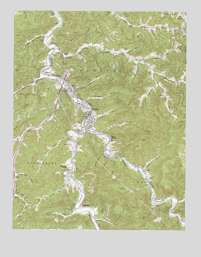 Madison, WV USGS Topographic Map