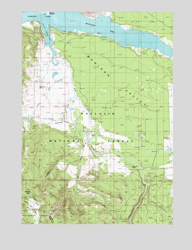 Madison Arm, MT USGS Topographic Map