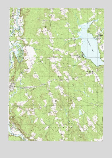 Madison East, ME USGS Topographic Map