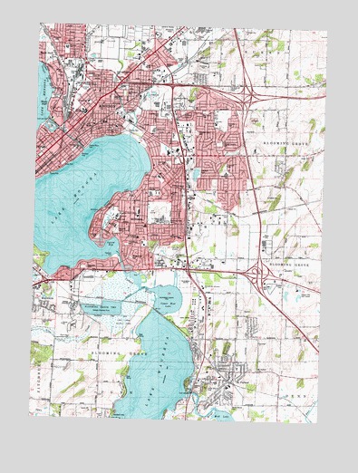 Madison East, WI USGS Topographic Map