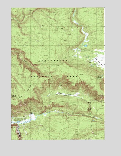 Madison Junction, WY USGS Topographic Map