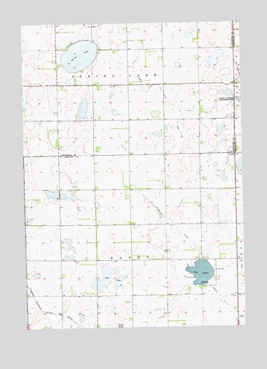 Madison NW, SD USGS Topographic Map