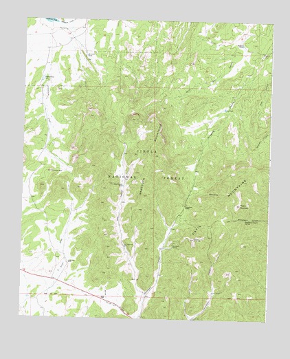 Madre Mountain, NM USGS Topographic Map