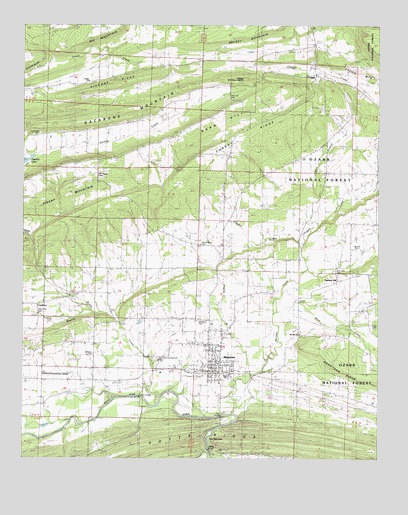 Magazine, AR USGS Topographic Map