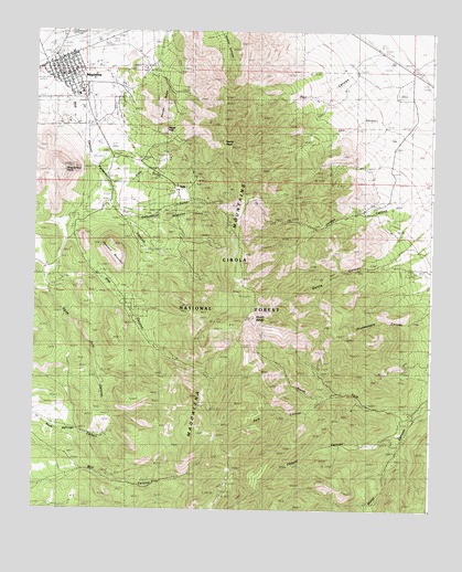 Magdalena, NM USGS Topographic Map