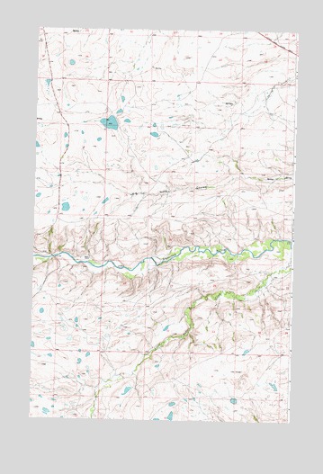 Magee Ranch, MT USGS Topographic Map