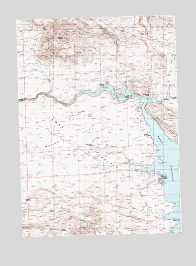 Magic Reservoir West, ID USGS Topographic Map