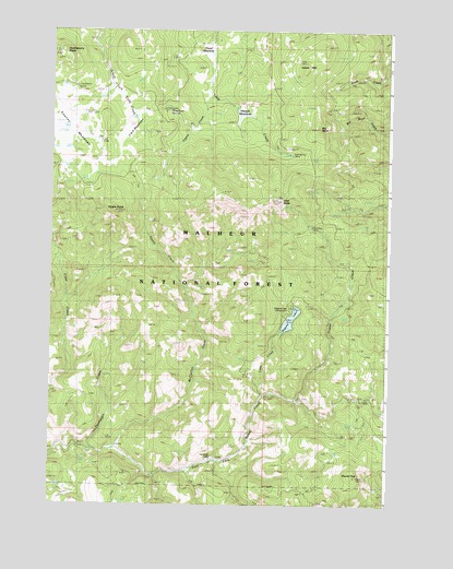 Magone Lake, OR USGS Topographic Map