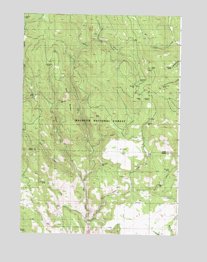 Magpie Table, OR USGS Topographic Map
