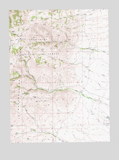 Mahala Creek West, NV USGS Topographic Map