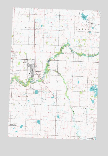 Mahnomen, MN USGS Topographic Map