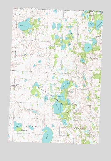 Mahnomen NE, MN USGS Topographic Map