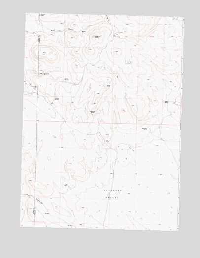 Mahogany Butte, OR USGS Topographic Map