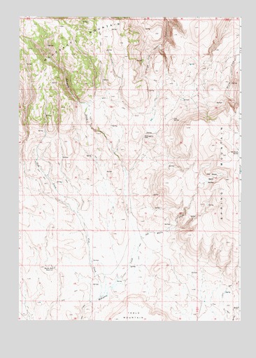 Mahogany Gap, OR USGS Topographic Map