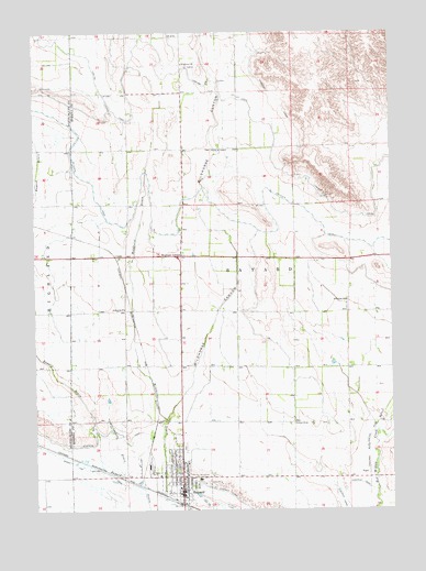 Bayard, NE USGS Topographic Map