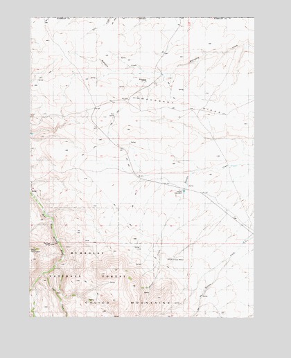 Mahogany Spring, NV USGS Topographic Map