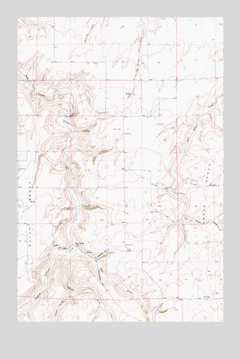 Mahoney Hill, MT USGS Topographic Map