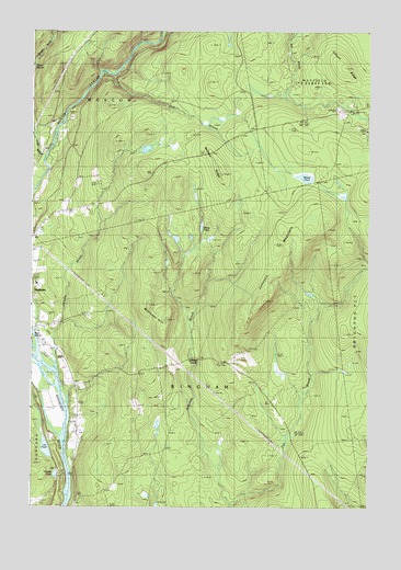 Mahoney Hill, ME USGS Topographic Map