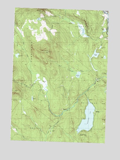 Maidstone Lake, VT USGS Topographic Map