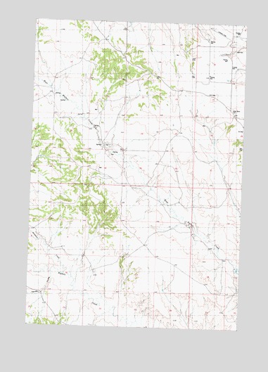 Mailbox Hill, MT USGS Topographic Map