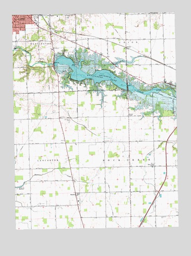 Majenica, IN USGS Topographic Map
