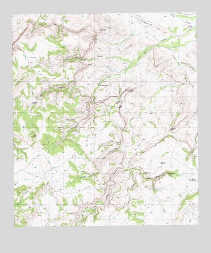 Major Peak, TX USGS Topographic Map