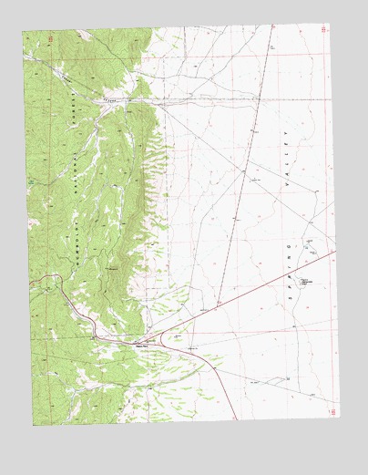Majors Place, NV USGS Topographic Map