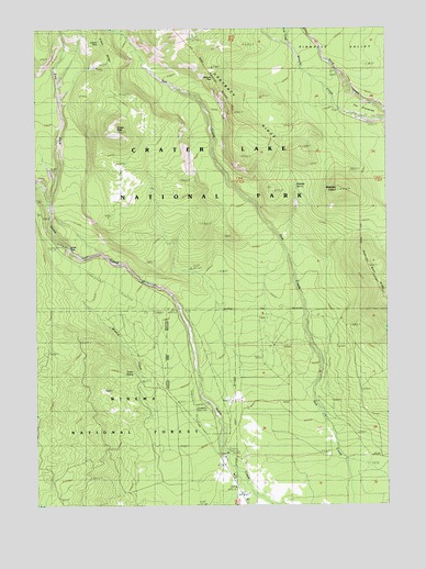 Maklaks Crater, OR USGS Topographic Map