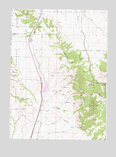 Malad Summit, ID USGS Topographic Map