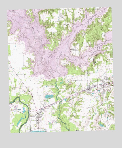 Malakoff, TX USGS Topographic Map