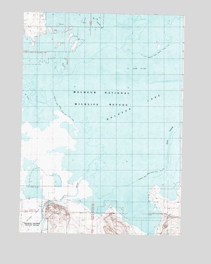Malheur Lake West, OR USGS Topographic Map
