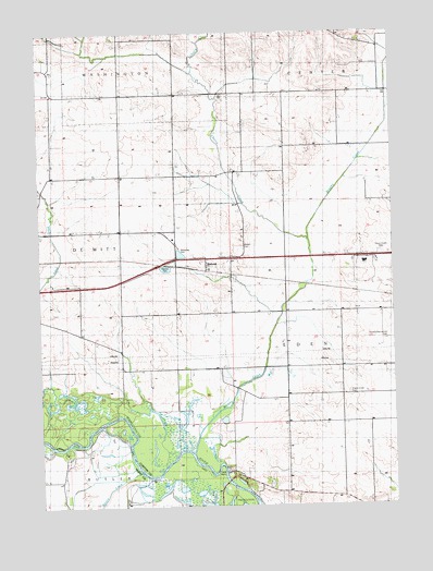 Malone, IA USGS Topographic Map