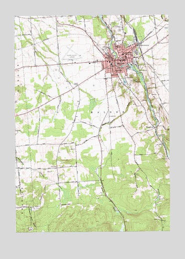 Malone, NY USGS Topographic Map