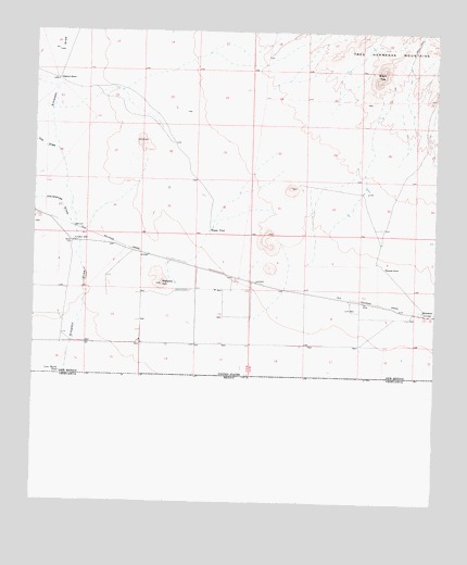 Malpais Hill, NM USGS Topographic Map