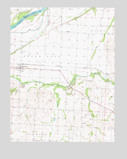 Malta Bend, MO USGS Topographic Map