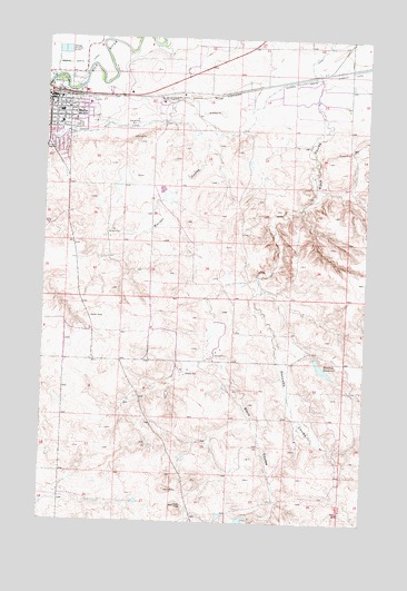 Malta East, MT USGS Topographic Map