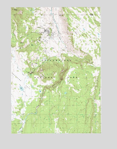 Mammoth, WY USGS Topographic Map