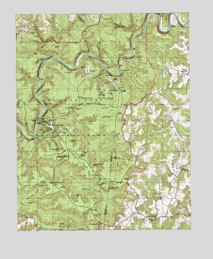 Mammoth Cave, KY USGS Topographic Map