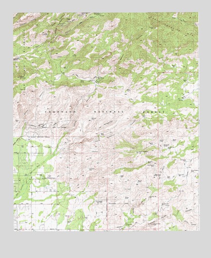 Agua Caliente Hill, AZ USGS Topographic Map