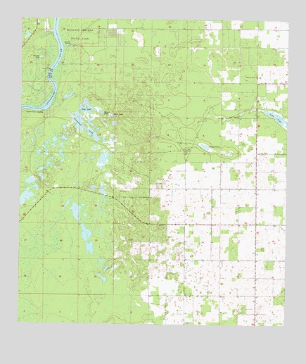 Manatee Springs, FL USGS Topographic Map