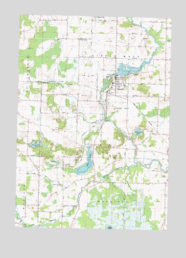 Manawa, WI USGS Topographic Map