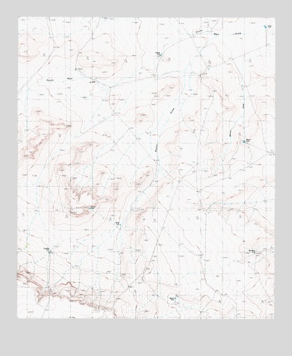 Baylor Draw, TX USGS Topographic Map
