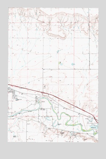 Manchester, MT USGS Topographic Map