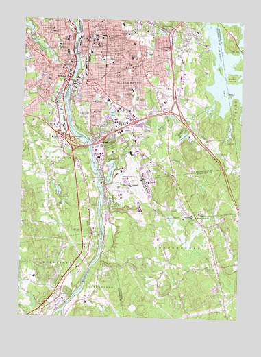 Manchester South, NH USGS Topographic Map