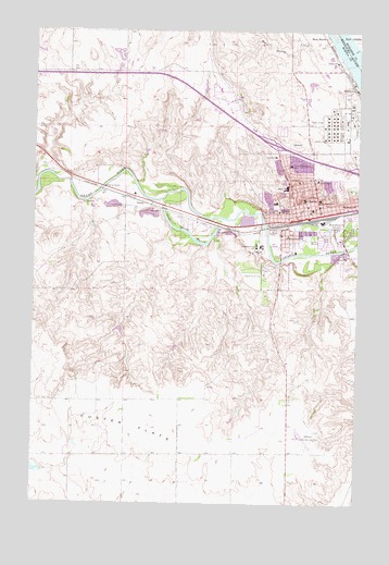 Mandan, ND USGS Topographic Map
