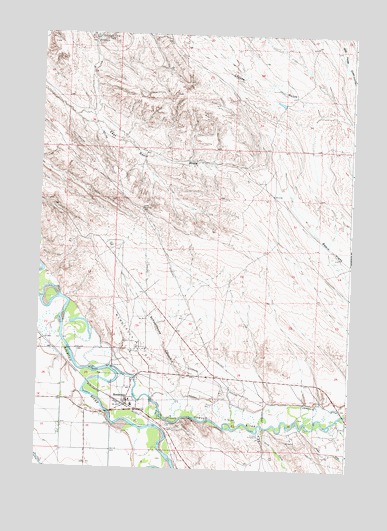 Manderson, WY USGS Topographic Map