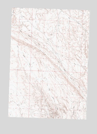 Manderson NE, WY USGS Topographic Map