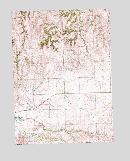 Manderson SW, SD USGS Topographic Map
