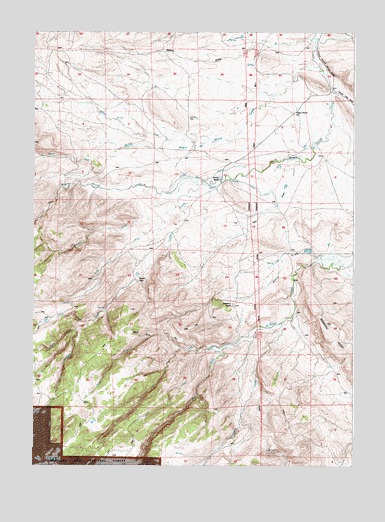 Maneater Creek, WY USGS Topographic Map