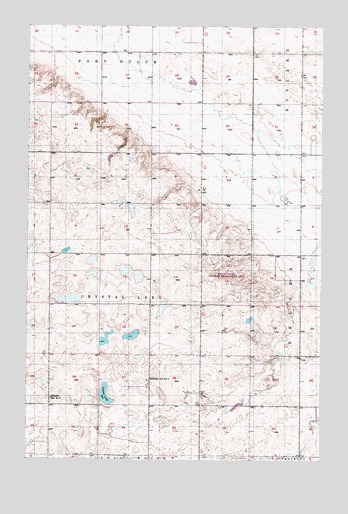 Manfred SW, ND USGS Topographic Map